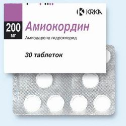 Амиокордин – инструкция по применению, показания, дозы